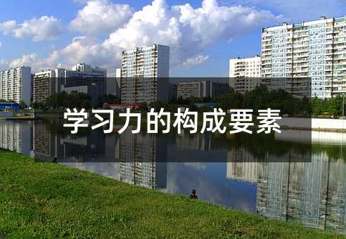 学习力的构成要素
